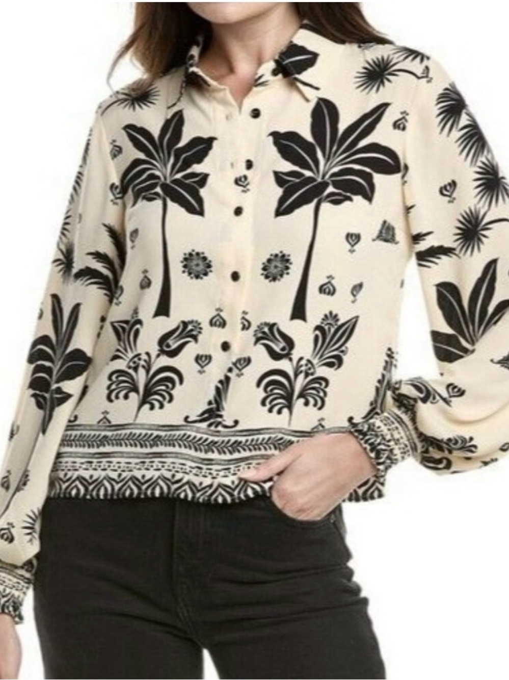 Cabi #6625 Marrakesh Button-Up Blouse